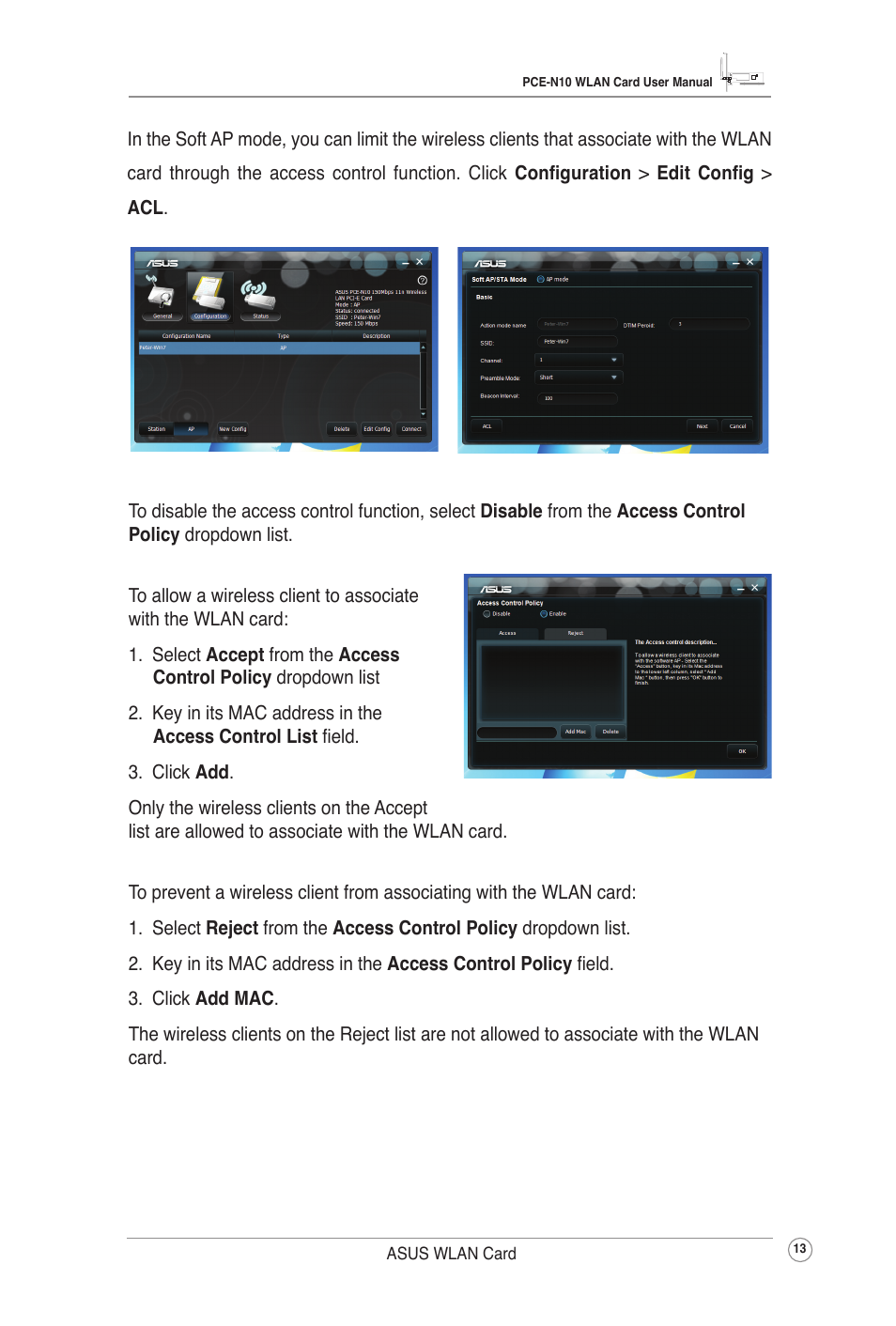 Asus PCE-N10 User Manual | Page 16 / 34