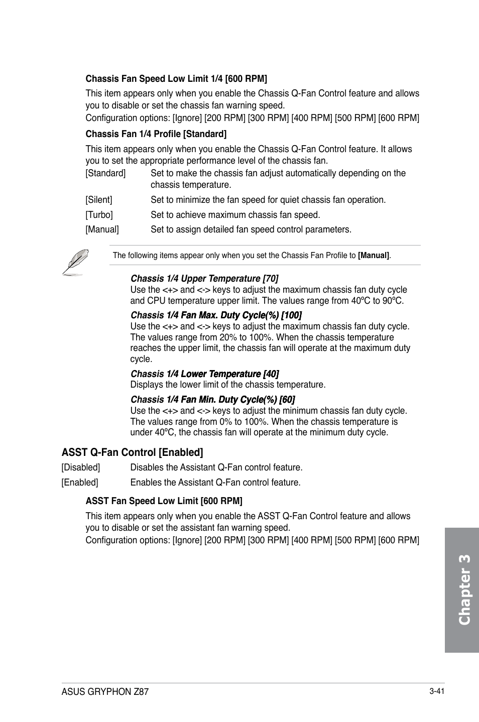 Chapter 3 | Asus GRYPHON Z87 User Manual | Page 109 / 168