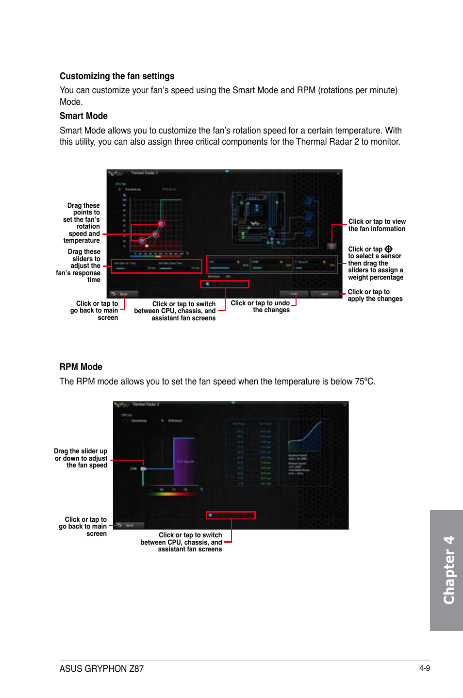 Chapter 4, Asus gryphon z87 | Asus GRYPHON Z87 User Manual | Page 135 / 168
