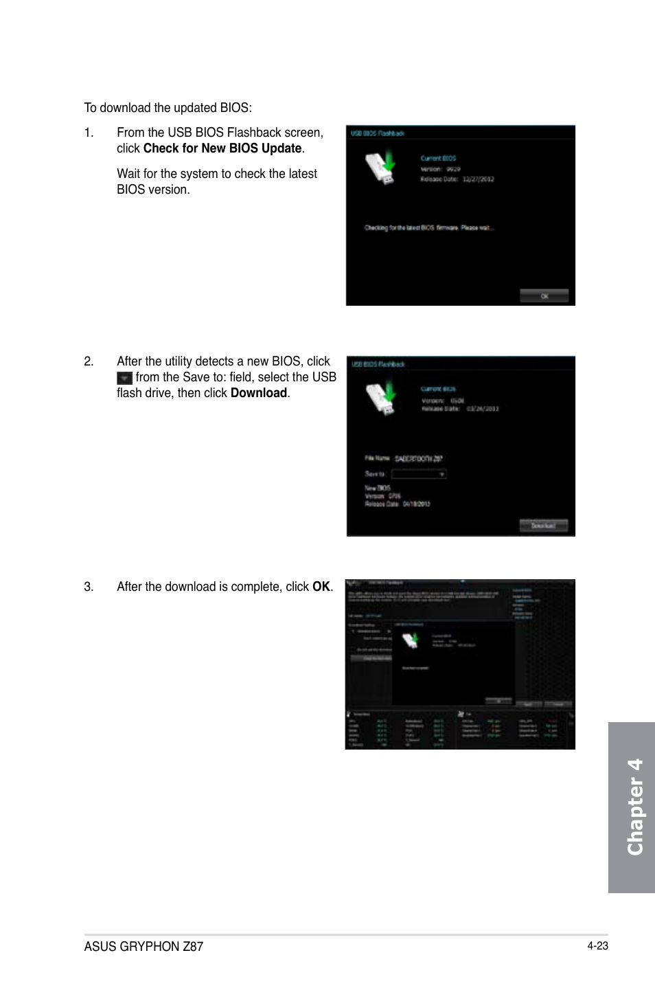 Chapter 4 | Asus GRYPHON Z87 User Manual | Page 149 / 168