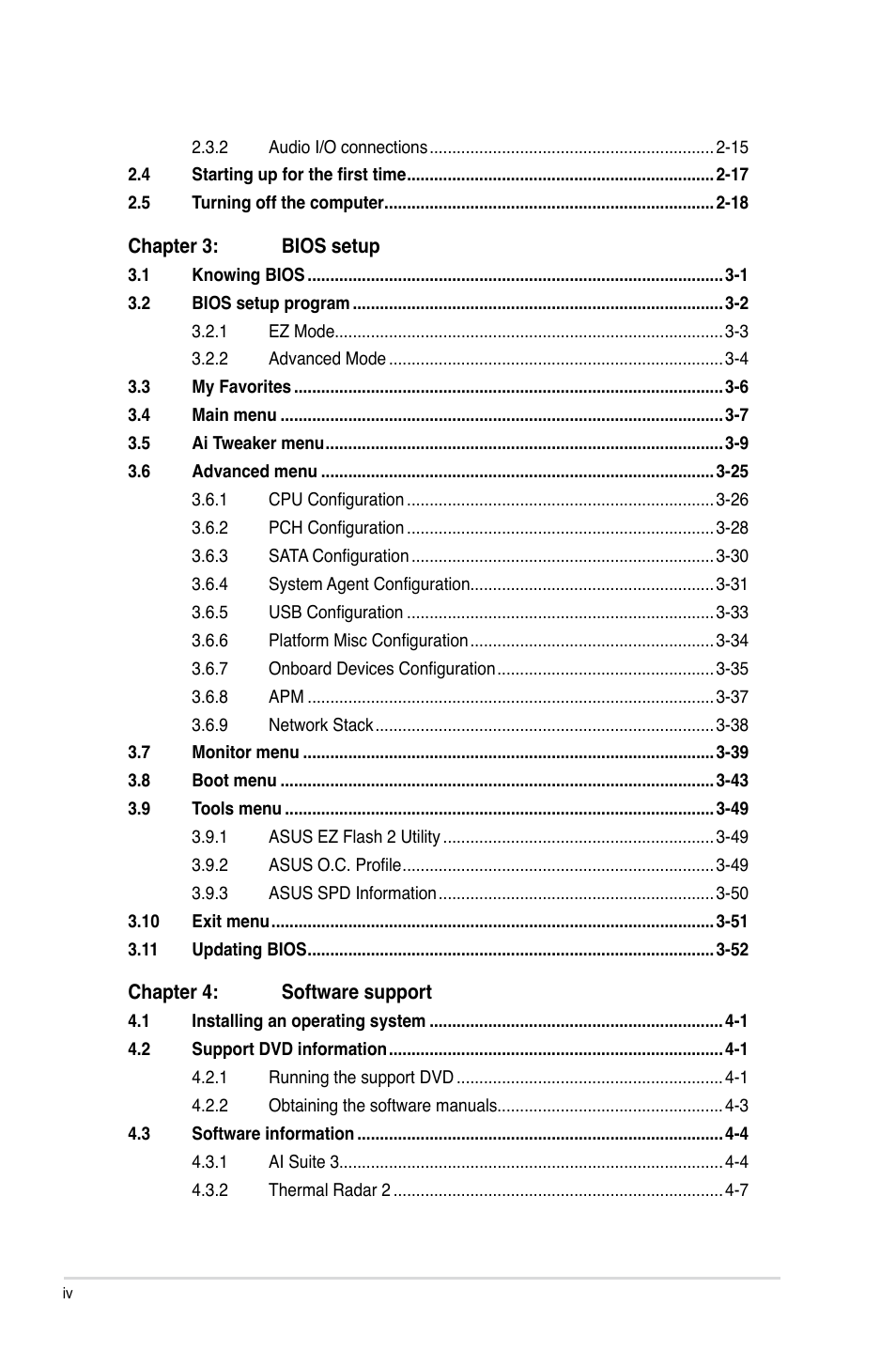 Asus GRYPHON Z87 User Manual | Page 4 / 168