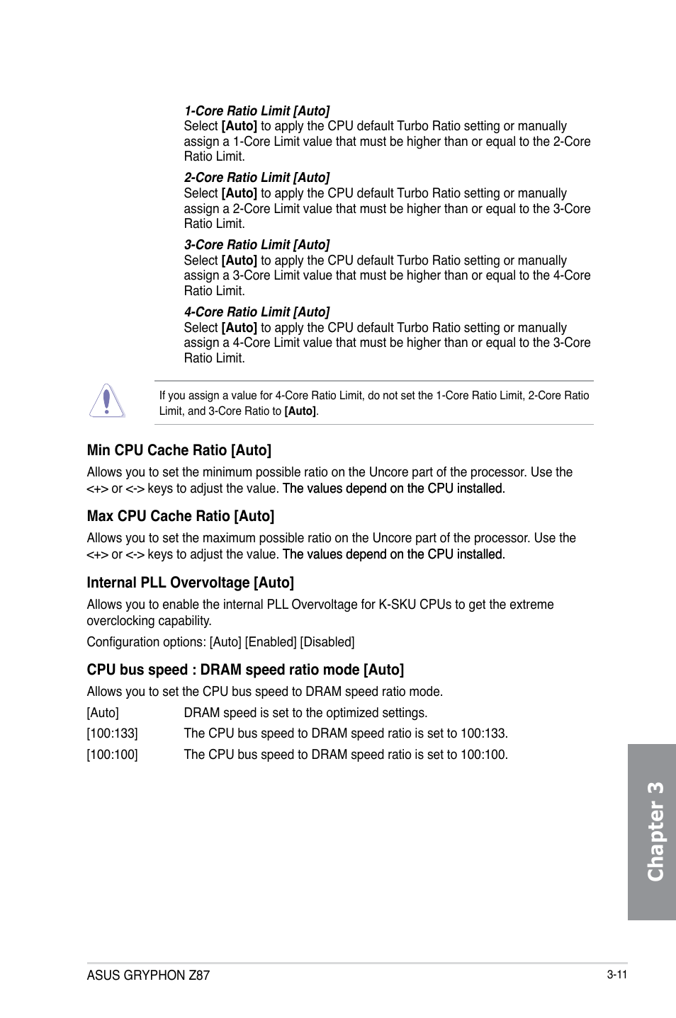 Chapter 3 | Asus GRYPHON Z87 User Manual | Page 79 / 168