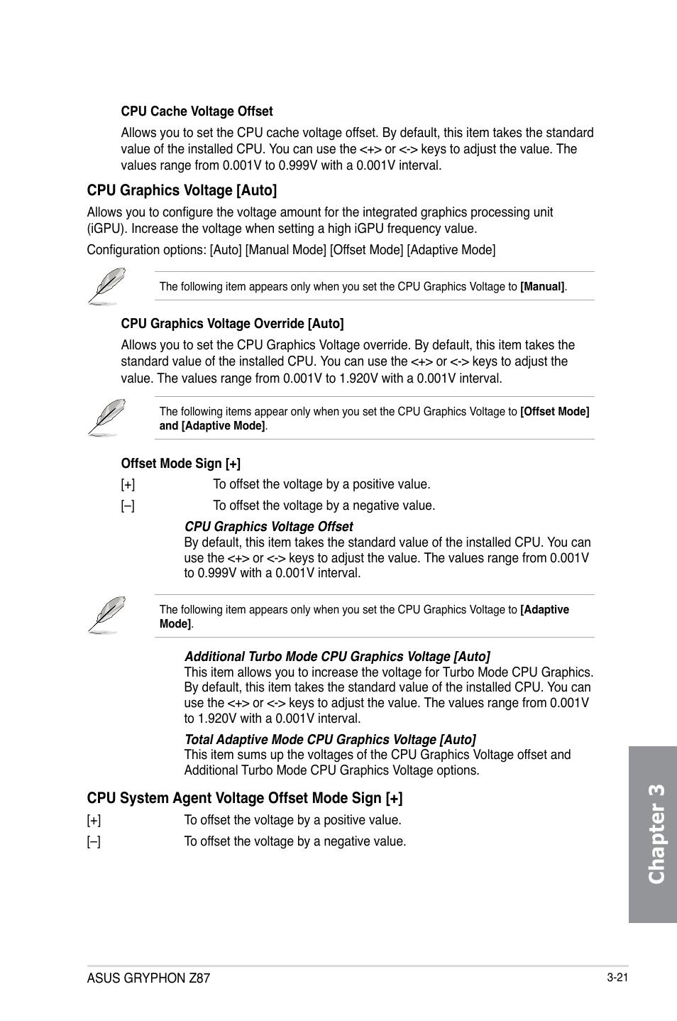 Chapter 3 | Asus GRYPHON Z87 User Manual | Page 89 / 168