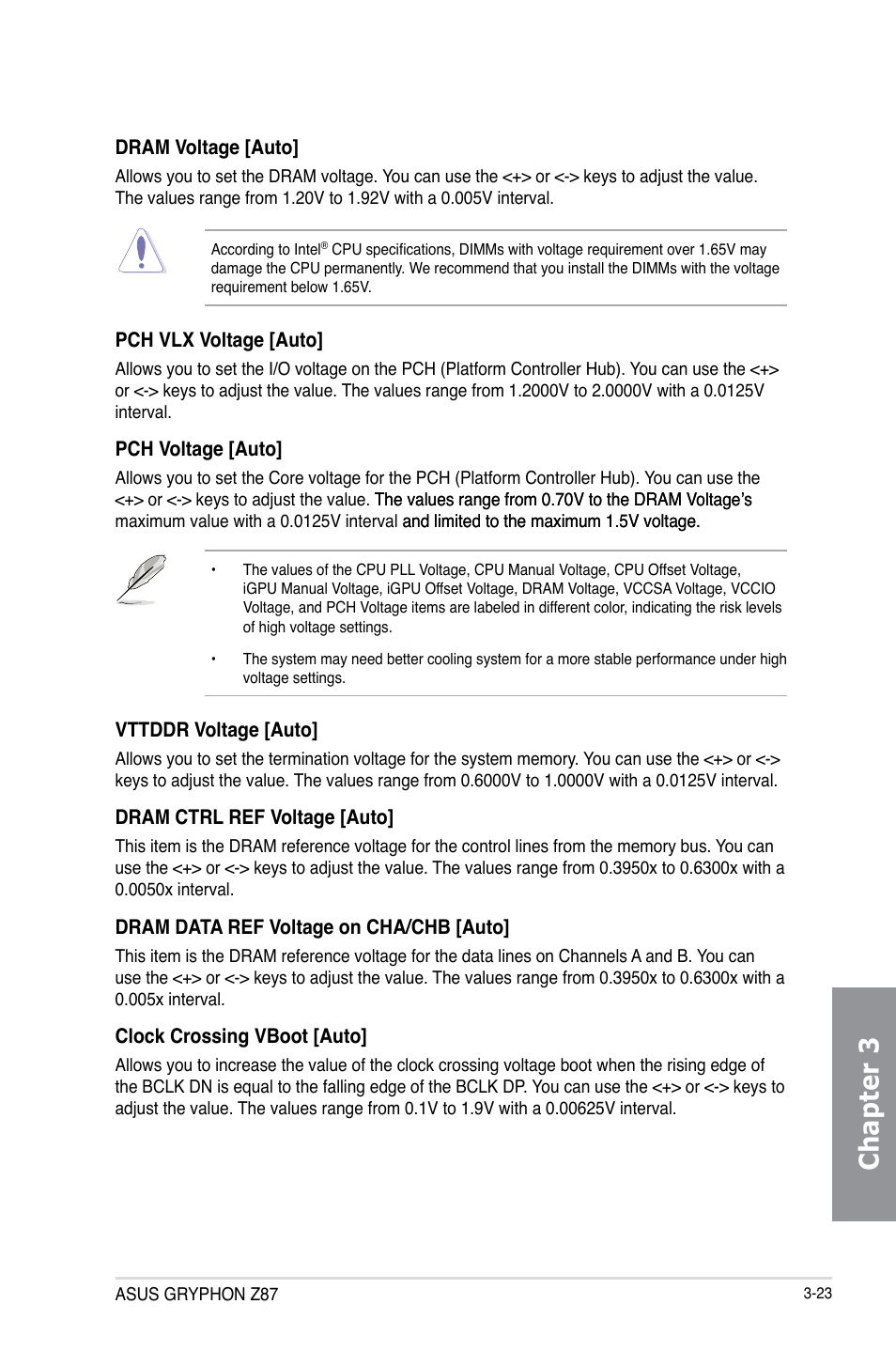 Chapter 3 | Asus GRYPHON Z87 User Manual | Page 91 / 168