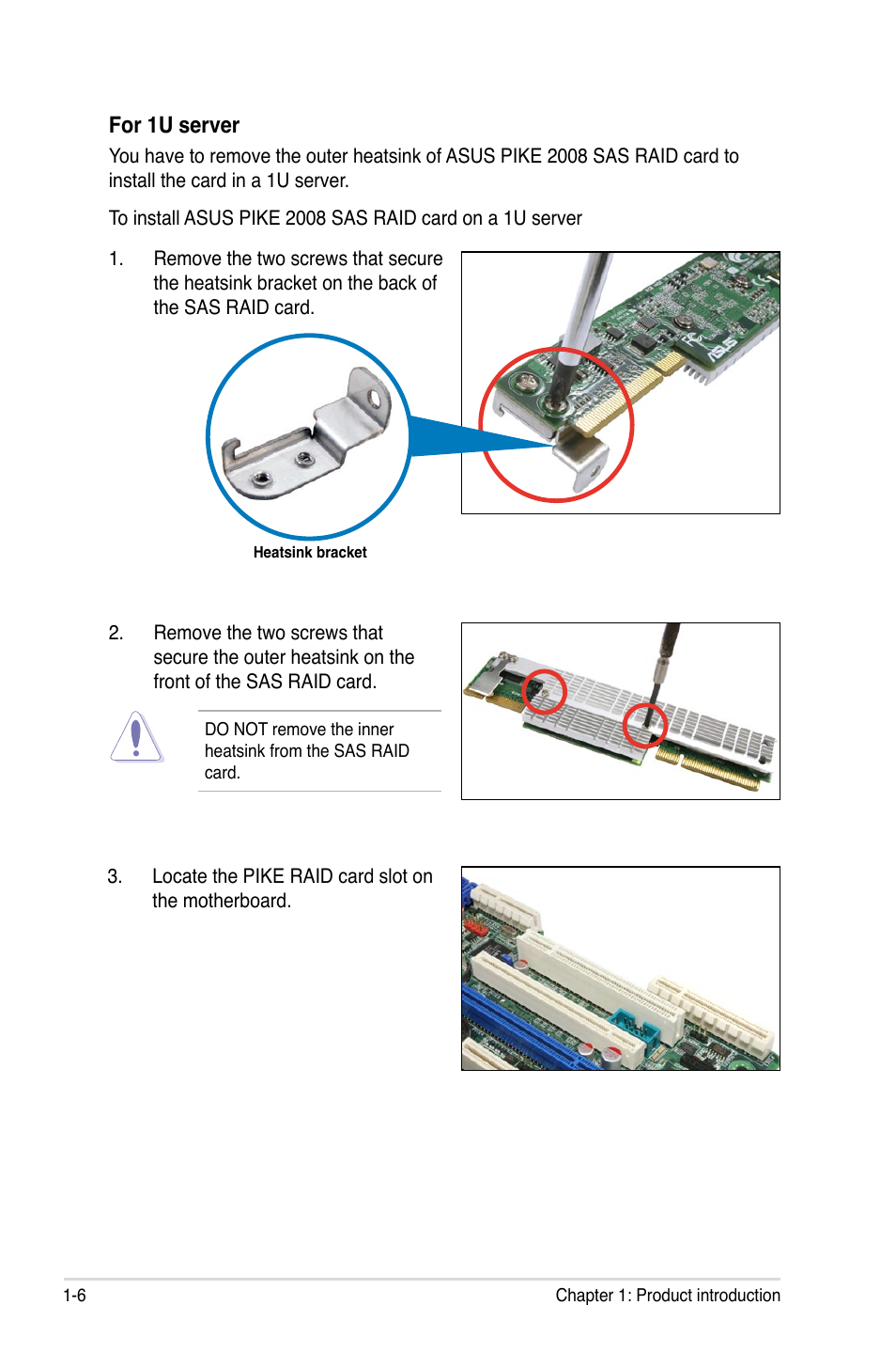 For 1u server | Asus PIKE 2008 User Manual | Page 12 / 60