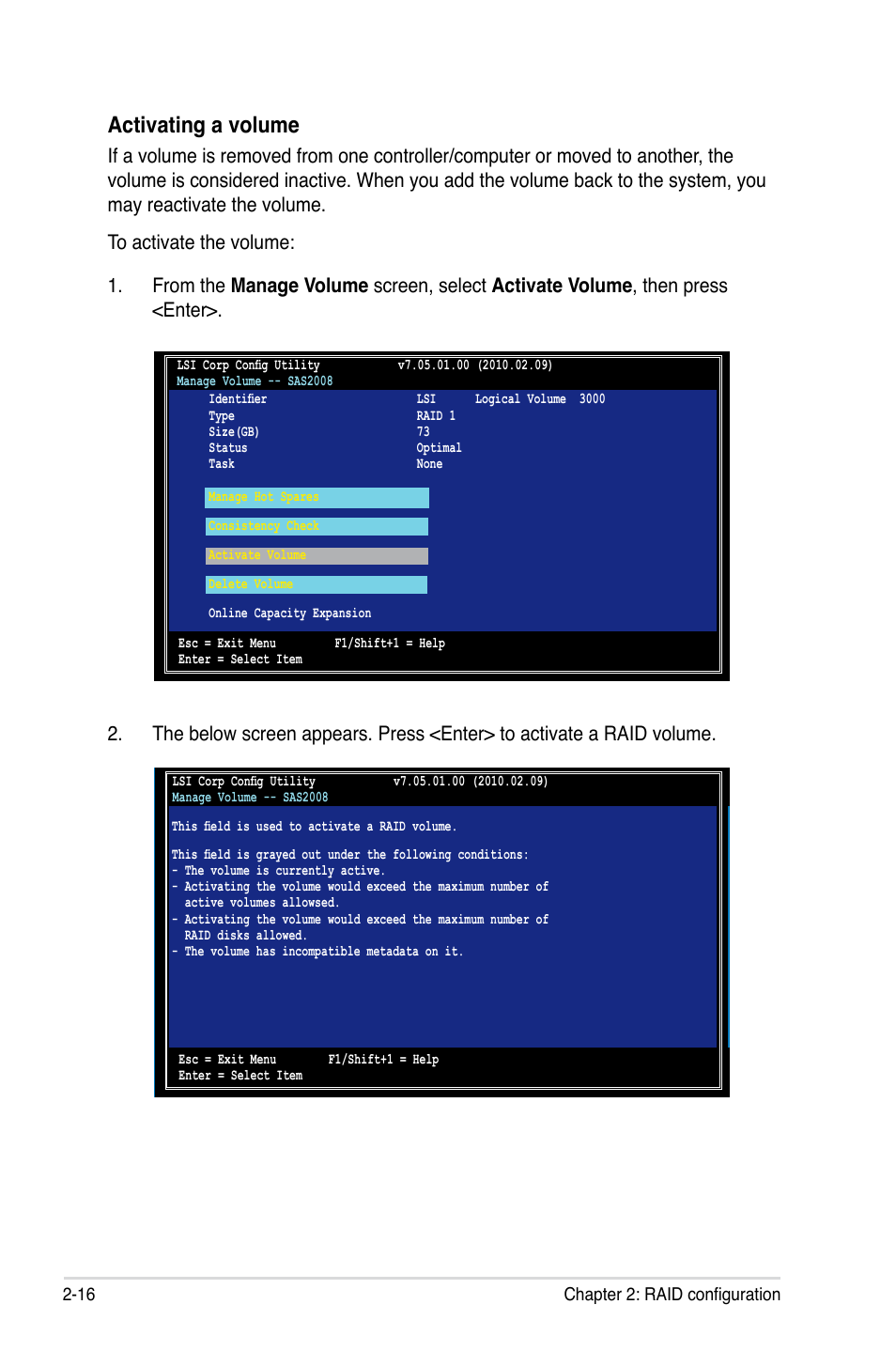 Activating a volume | Asus PIKE 2008 User Manual | Page 30 / 60