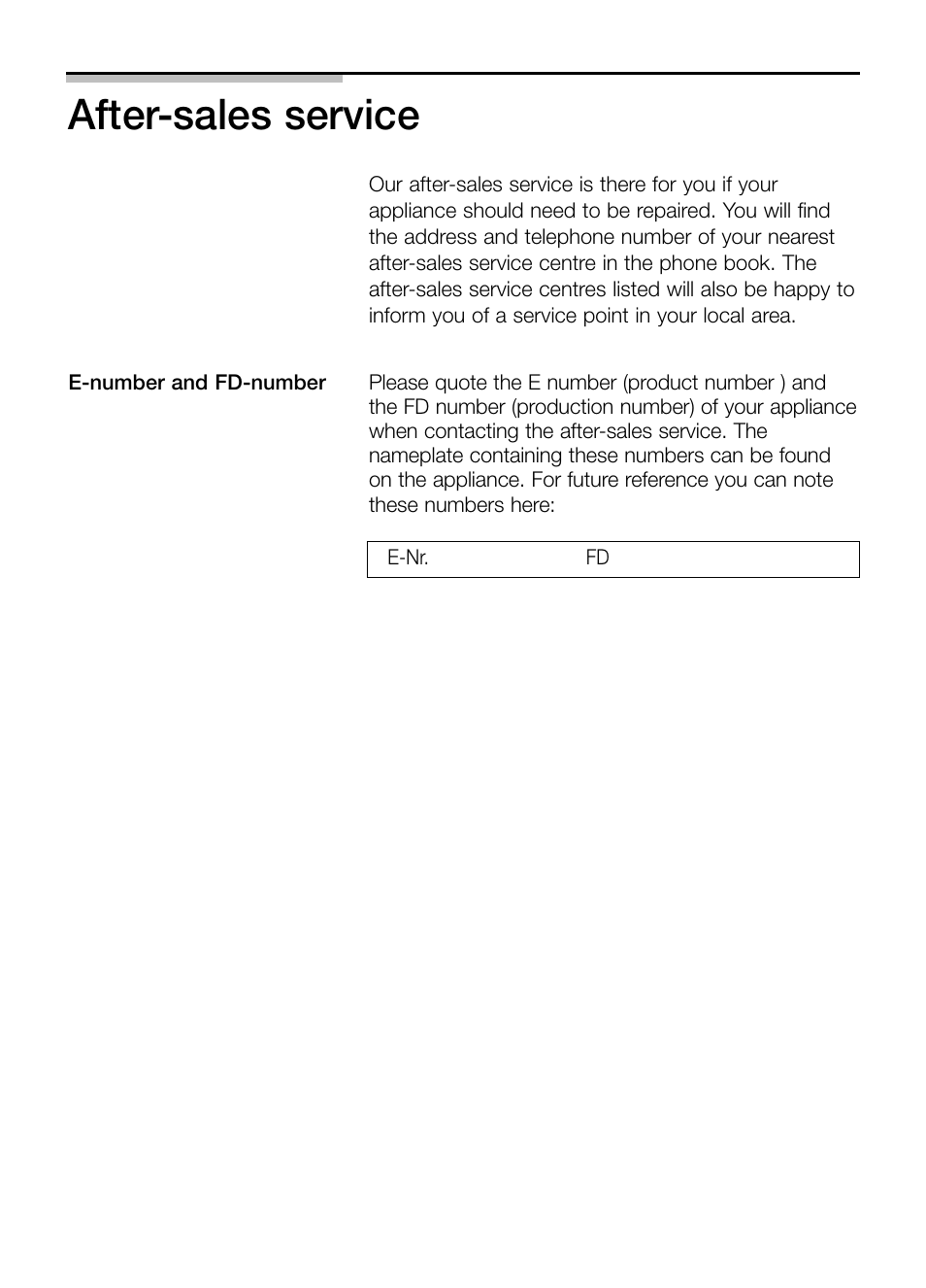 After-sales service | Neff N64K40N0 User Manual | Page 31 / 124