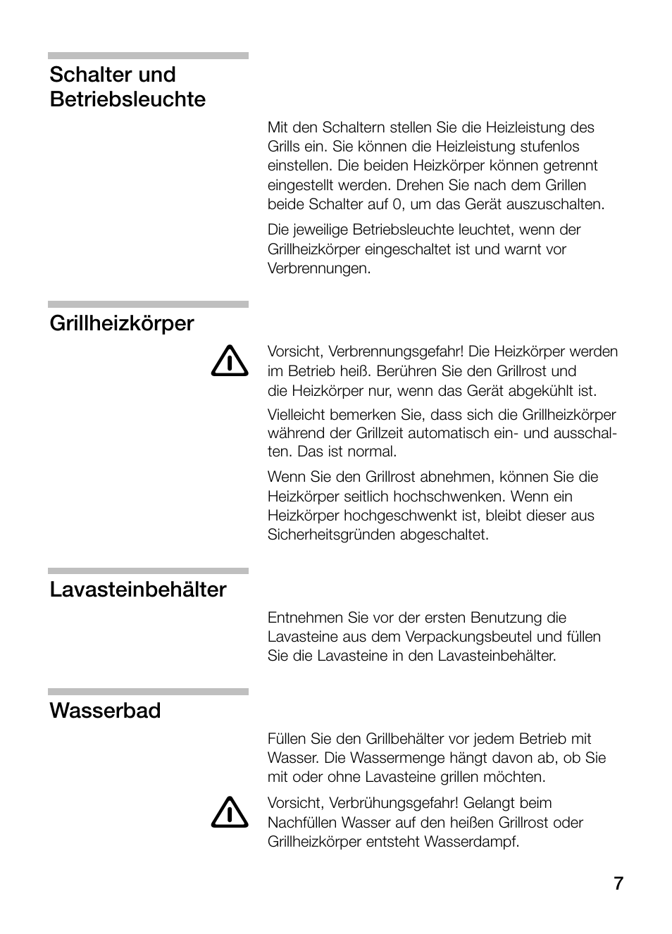 Neff N64K40N0 User Manual | Page 7 / 124