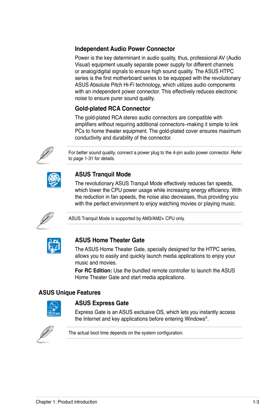 Asus M4A785G HTPC/RC User Manual | Page 15 / 72