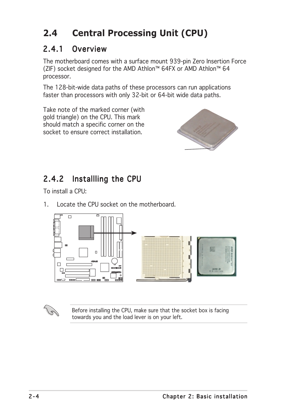 4 central processing unit (cpu) | Asus Vintage-AH1 User Manual | Page 22 / 103