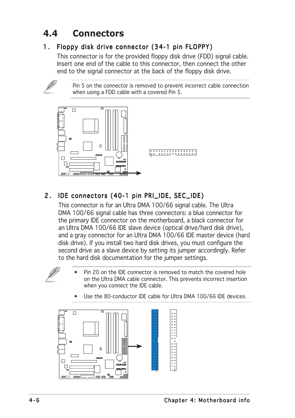 4 connectors | Asus Vintage-AH1 User Manual | Page 55 / 103