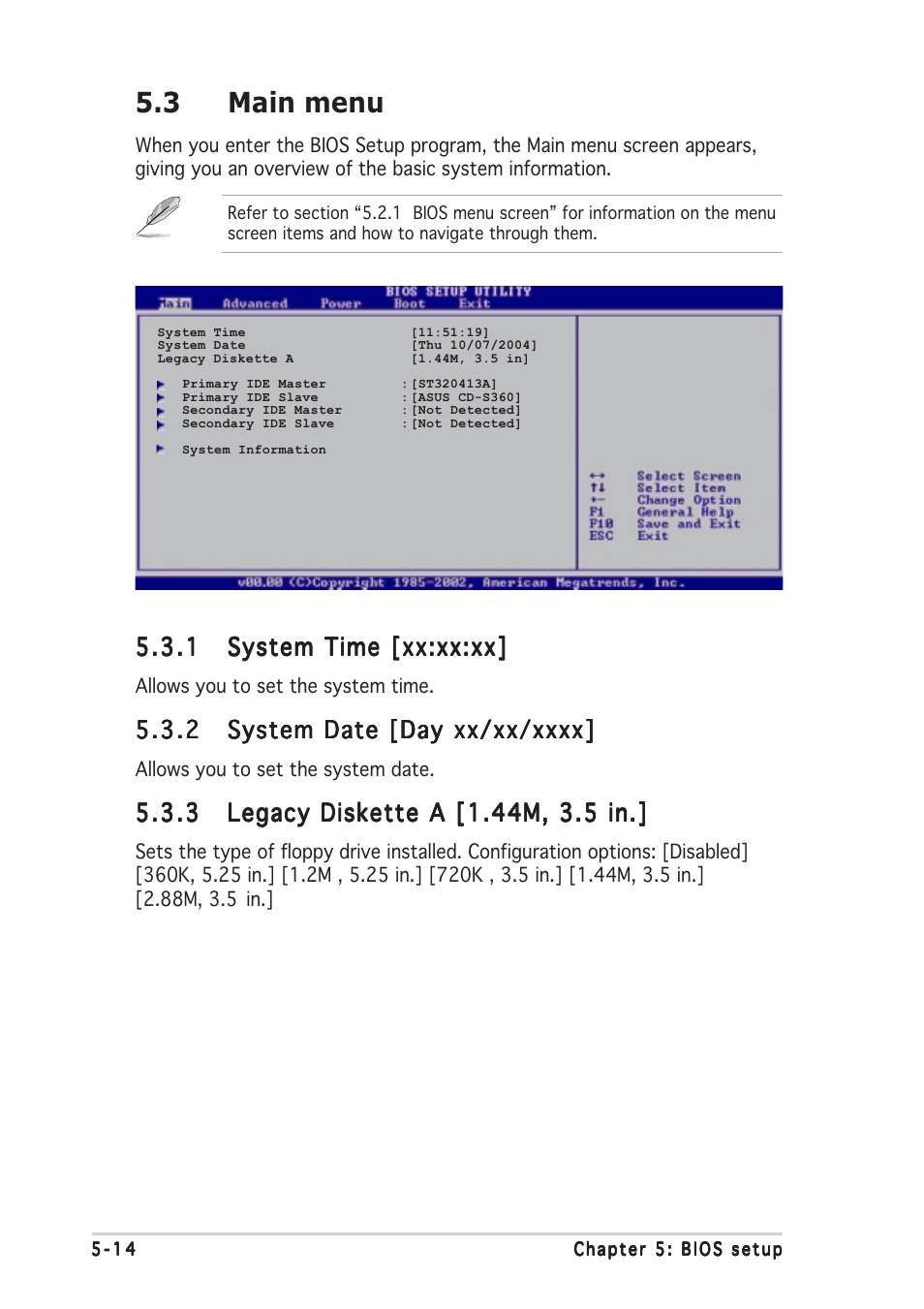 3 main menu | Asus Vintage-AH1 User Manual | Page 77 / 103