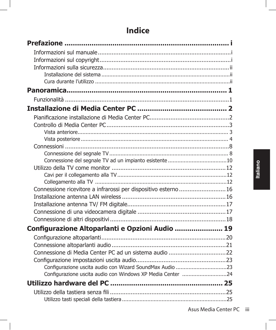 Indice | Asus Asteio D22 User Manual | Page 131 / 252