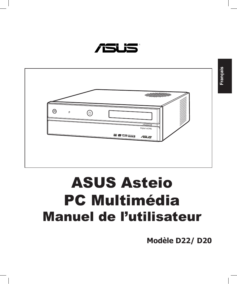 Asus asteio pc multimédia, Manuel de l’utilisateur | Asus Asteio D22 User Manual | Page 43 / 252