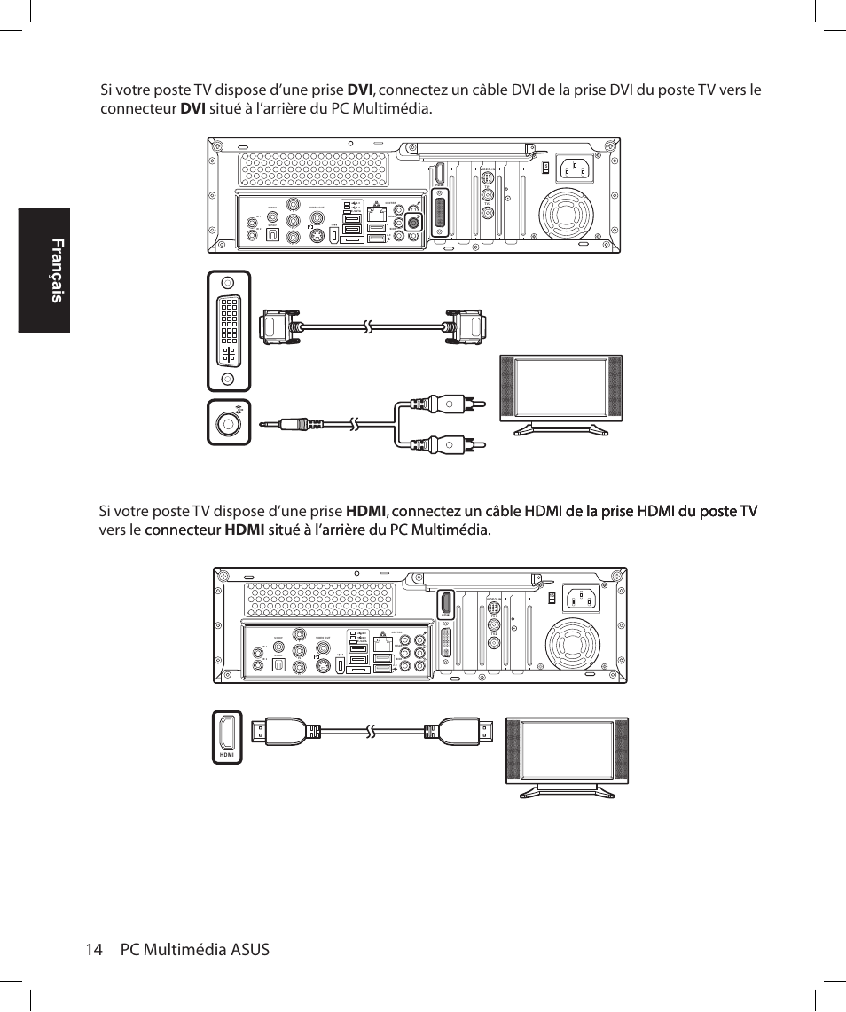 14 pc multimédia asus, Français | Asus Asteio D22 User Manual | Page 62 / 252