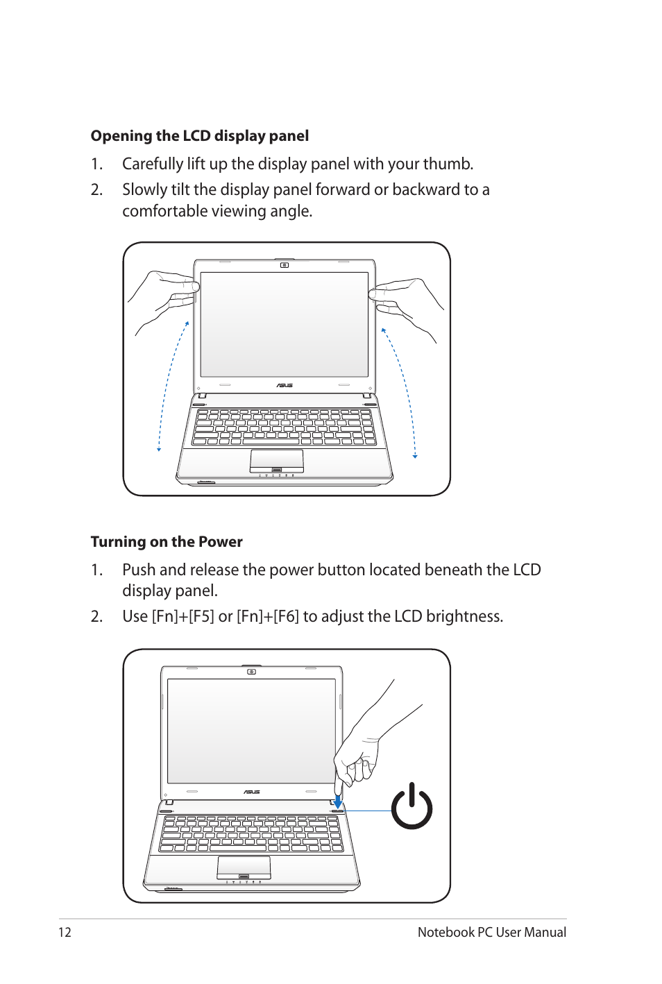 Asus U41JF User Manual | Page 12 / 112