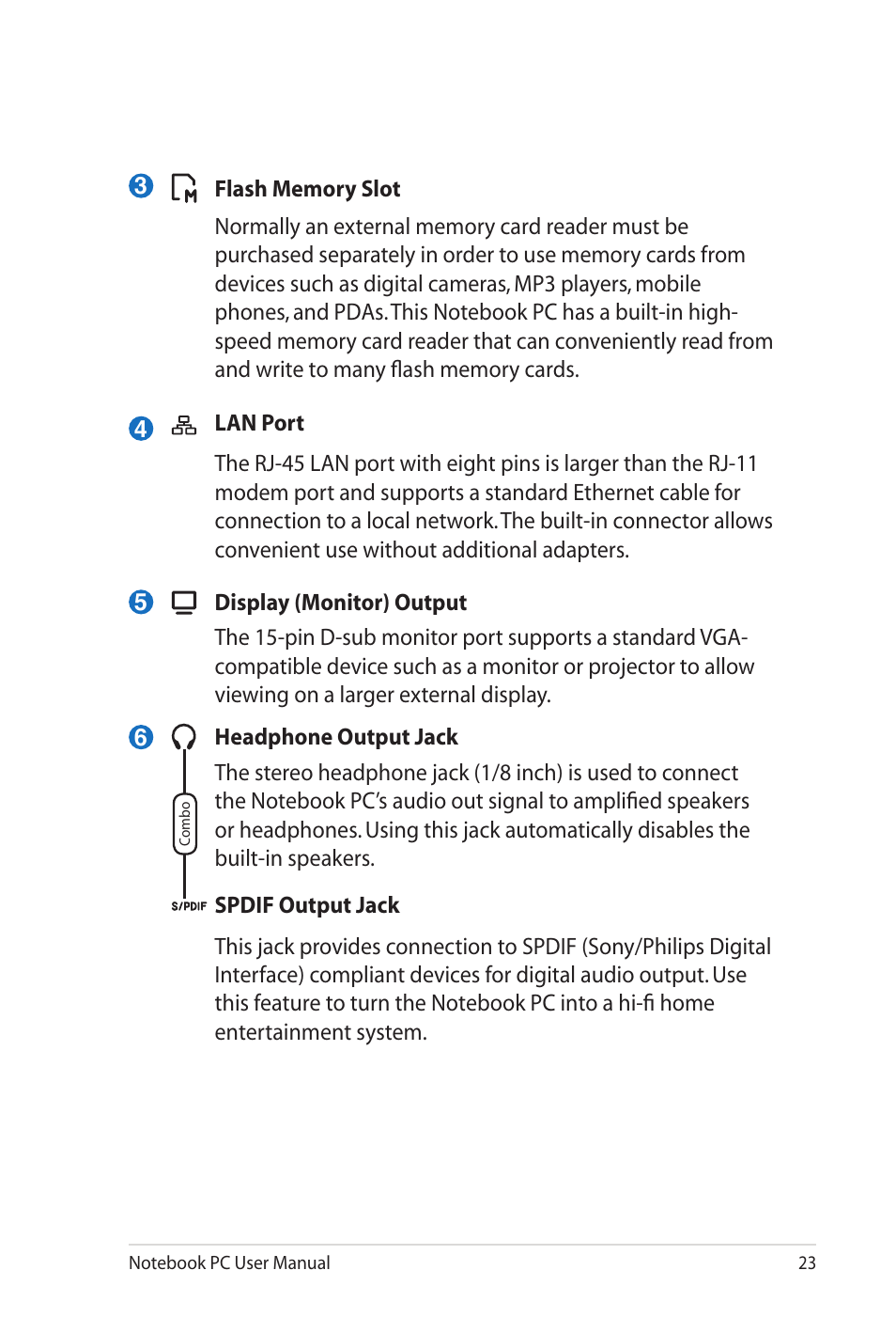Asus U41JF User Manual | Page 23 / 112