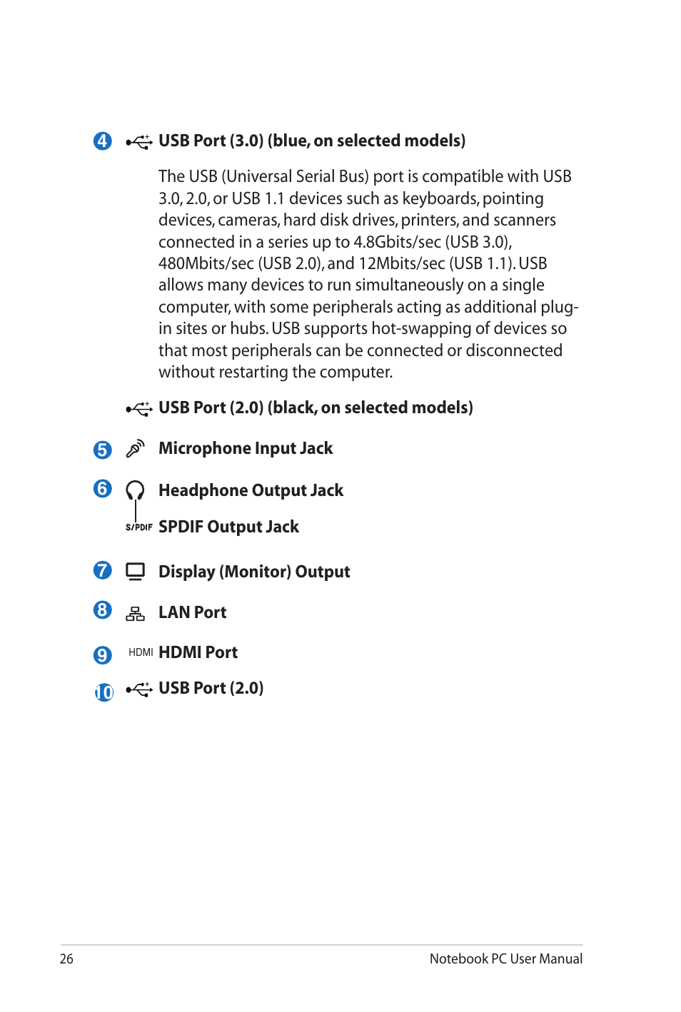 Asus U41JF User Manual | Page 26 / 112