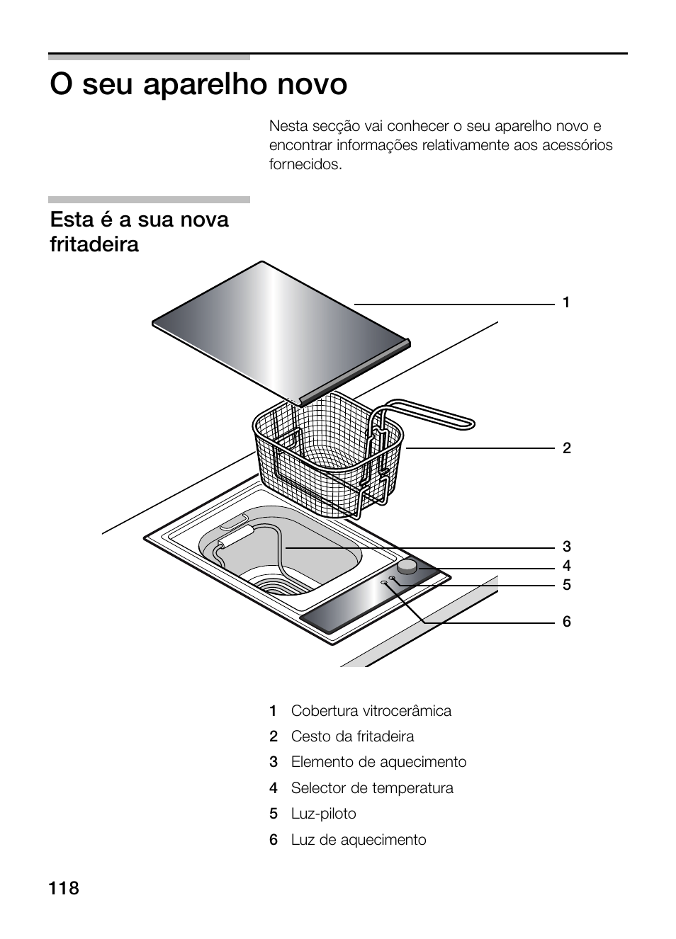 O seu aparelho novo, Esta é a sua nova fritadeira | Neff N34K30N0 User Manual | Page 118 / 128