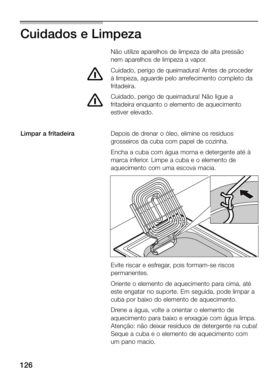 Cuidados e limpeza | Neff N34K30N0 User Manual | Page 126 / 128