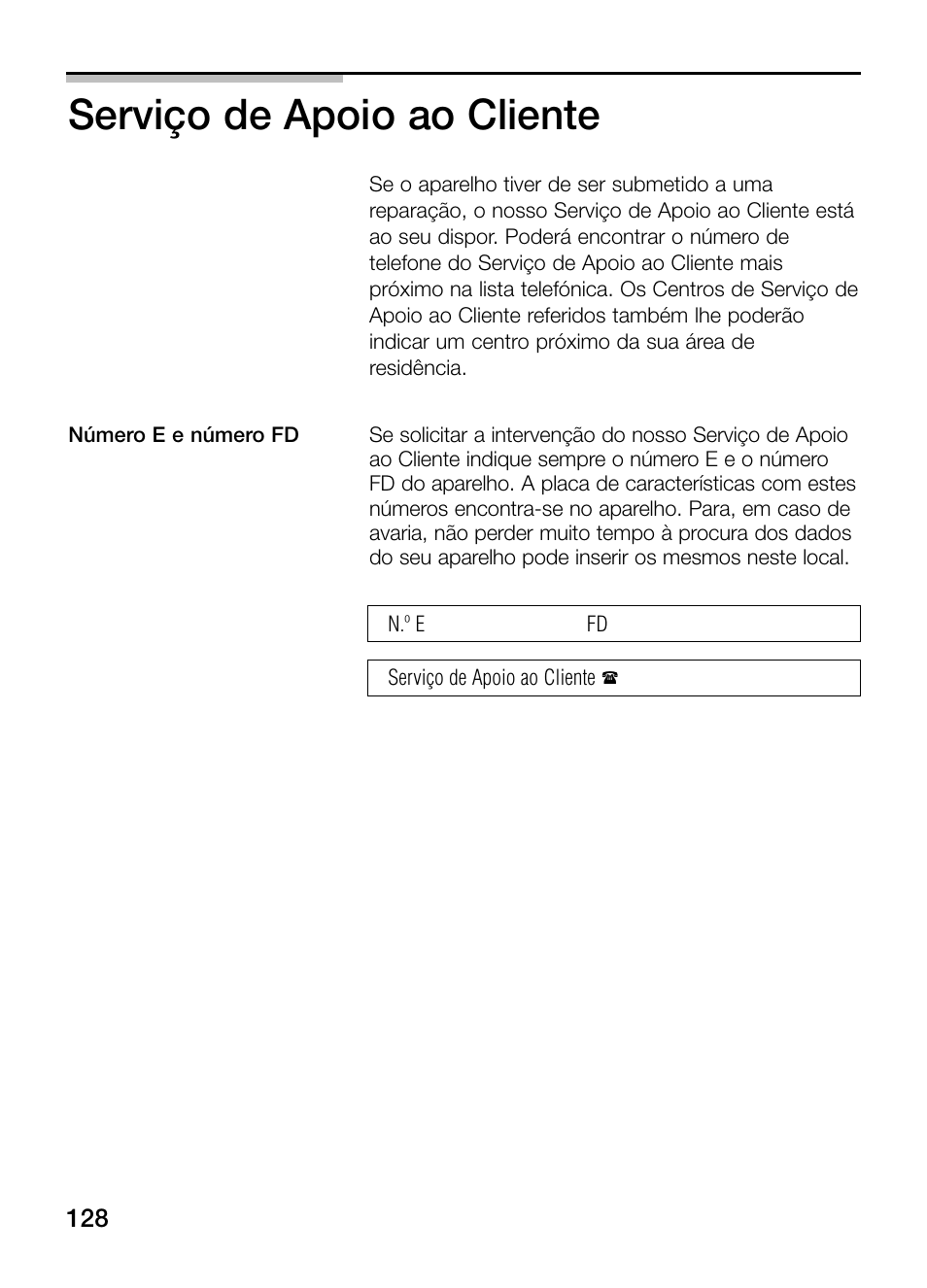 Serviço de apoio ao cliente | Neff N34K30N0 User Manual | Page 128 / 128
