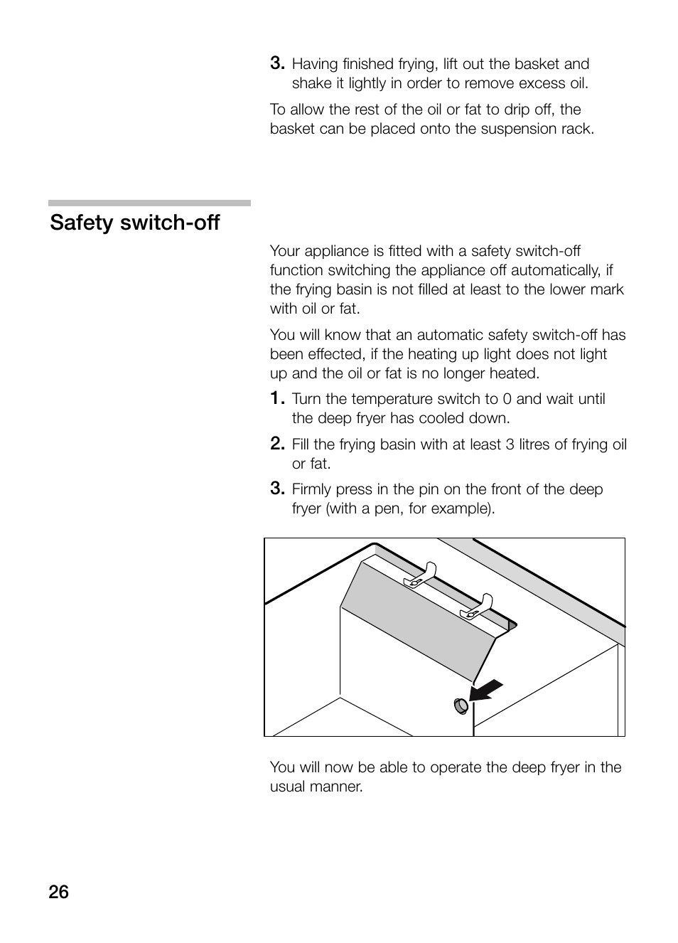 Safety switch-off | Neff N34K30N0 User Manual | Page 26 / 128