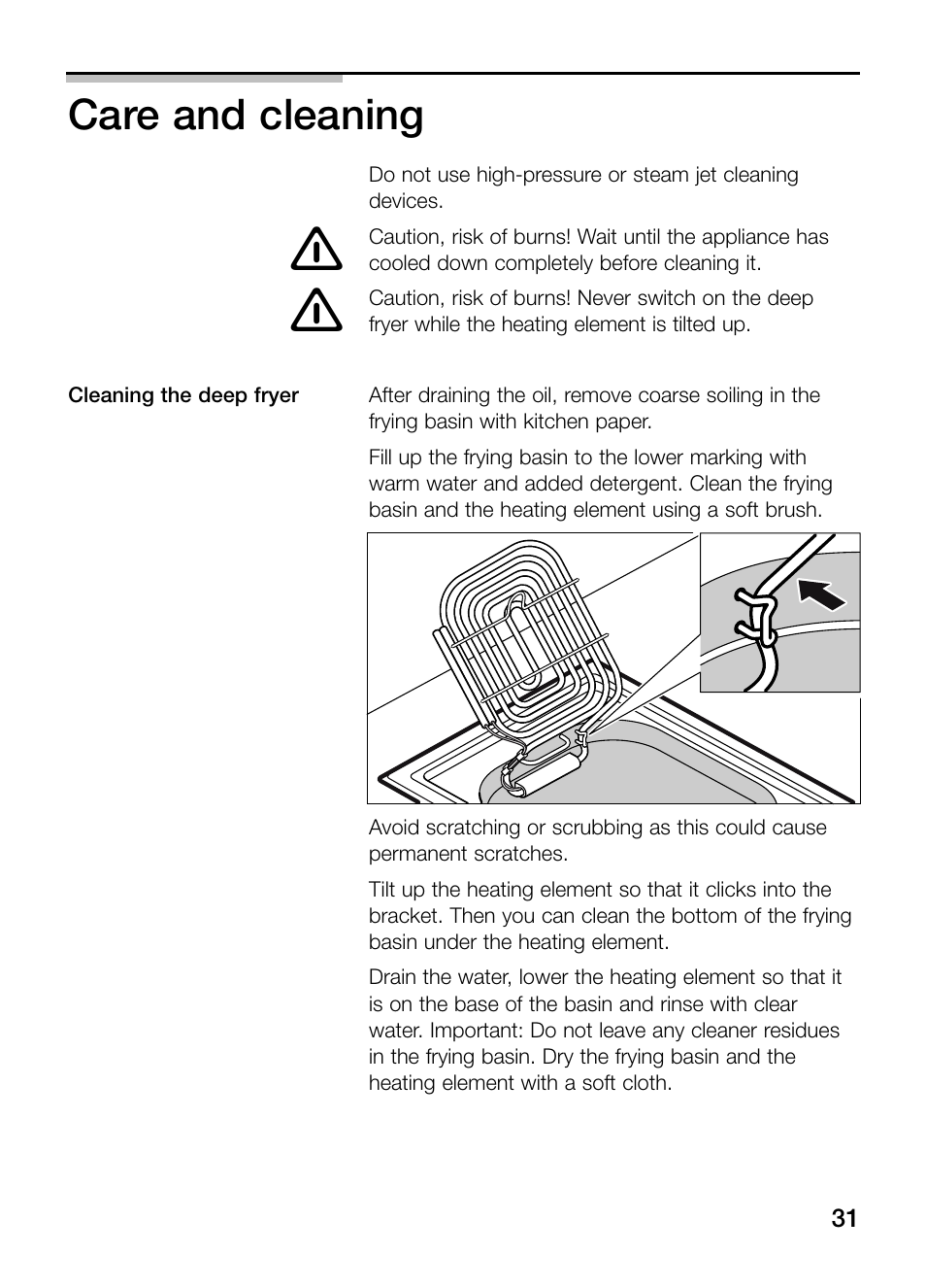 Care and cleaning | Neff N34K30N0 User Manual | Page 31 / 128