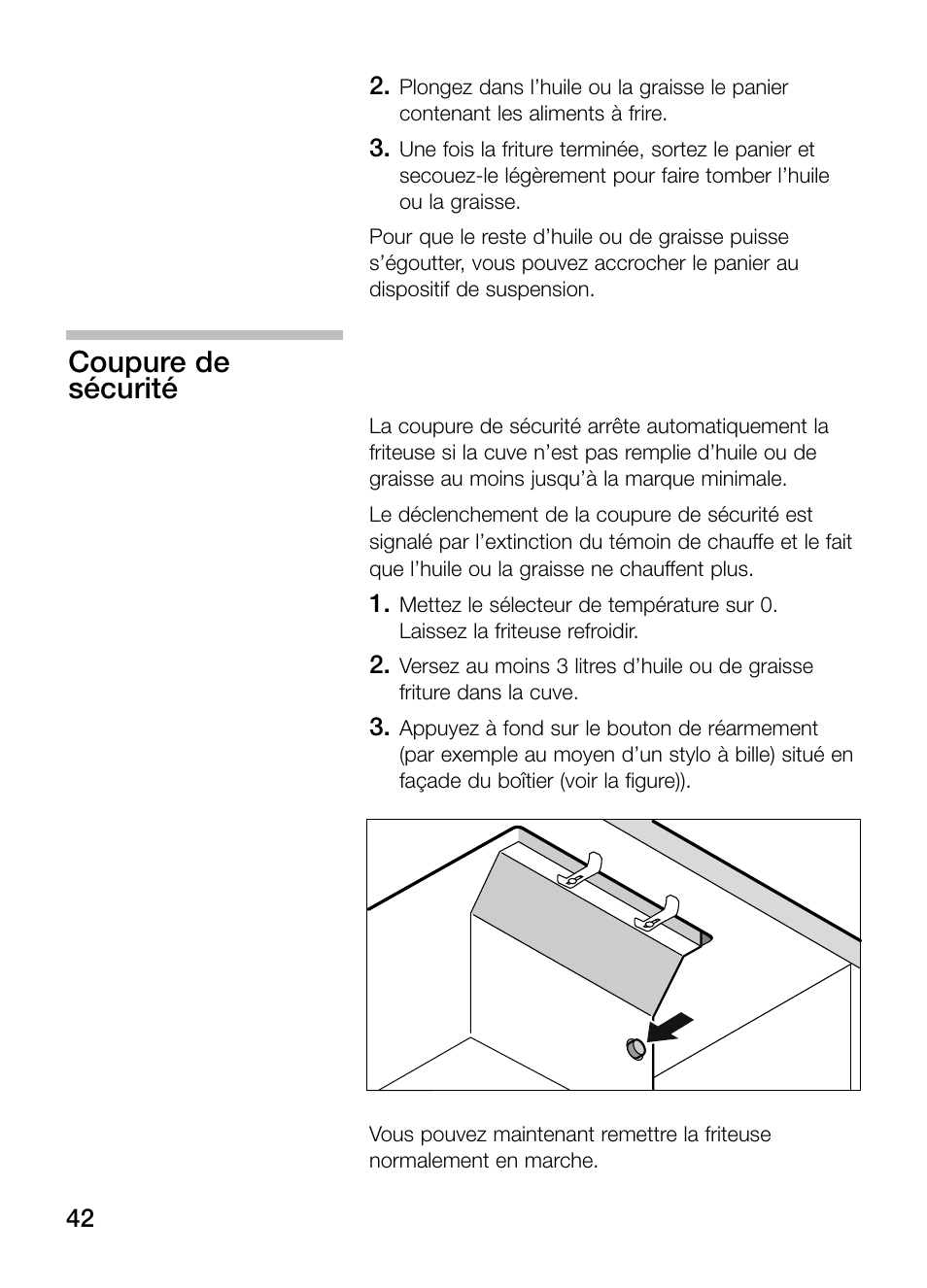 Coupure de sécurité | Neff N34K30N0 User Manual | Page 42 / 128