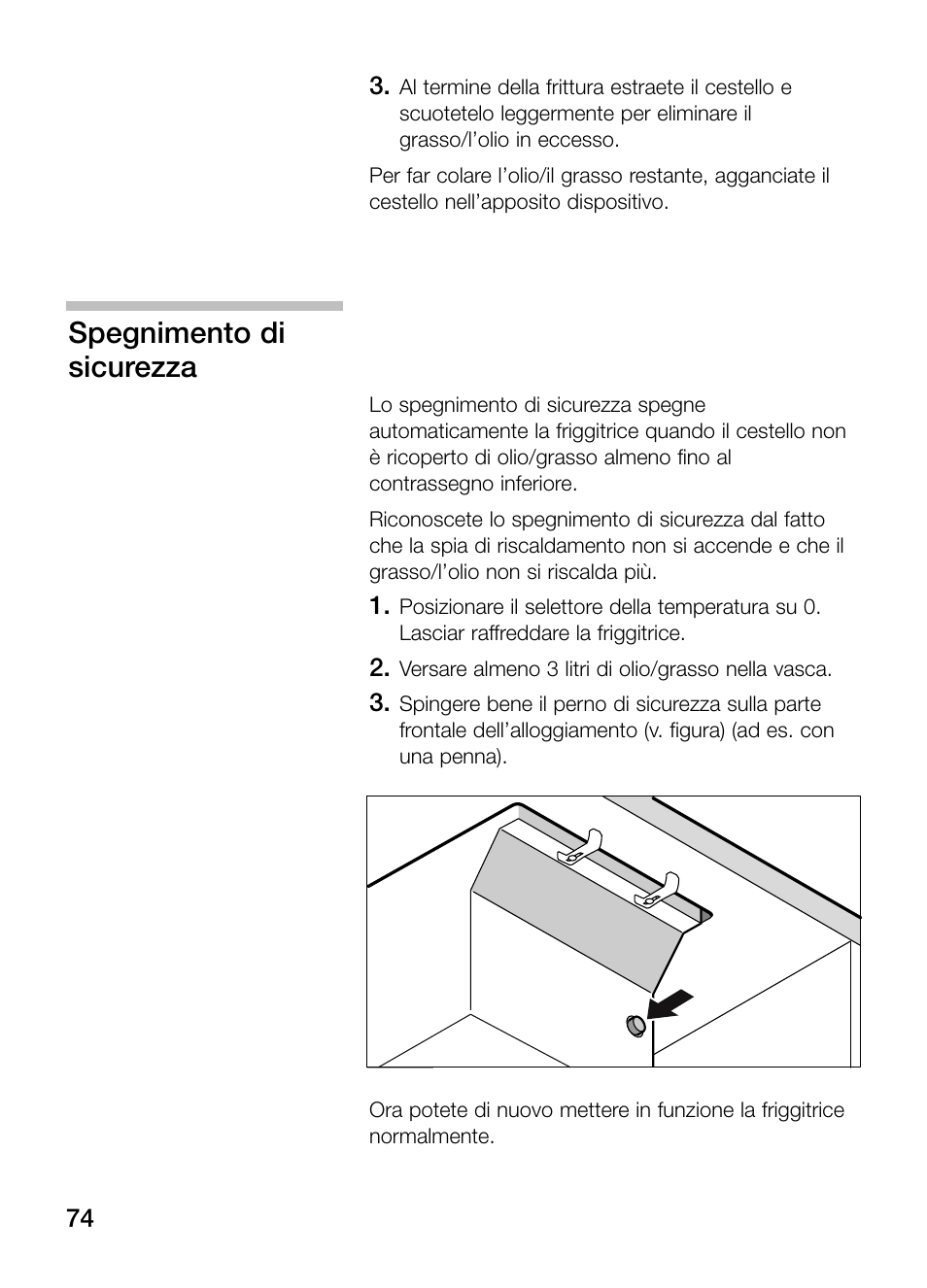 Spegnimento di sicurezza | Neff N34K30N0 User Manual | Page 74 / 128