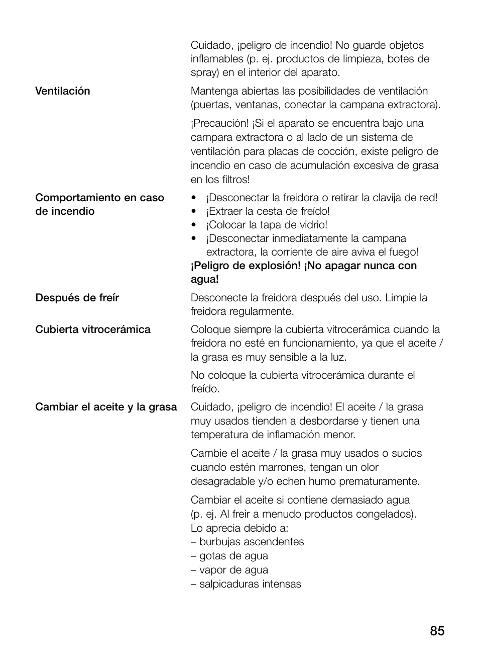 Neff N34K30N0 User Manual | Page 85 / 128
