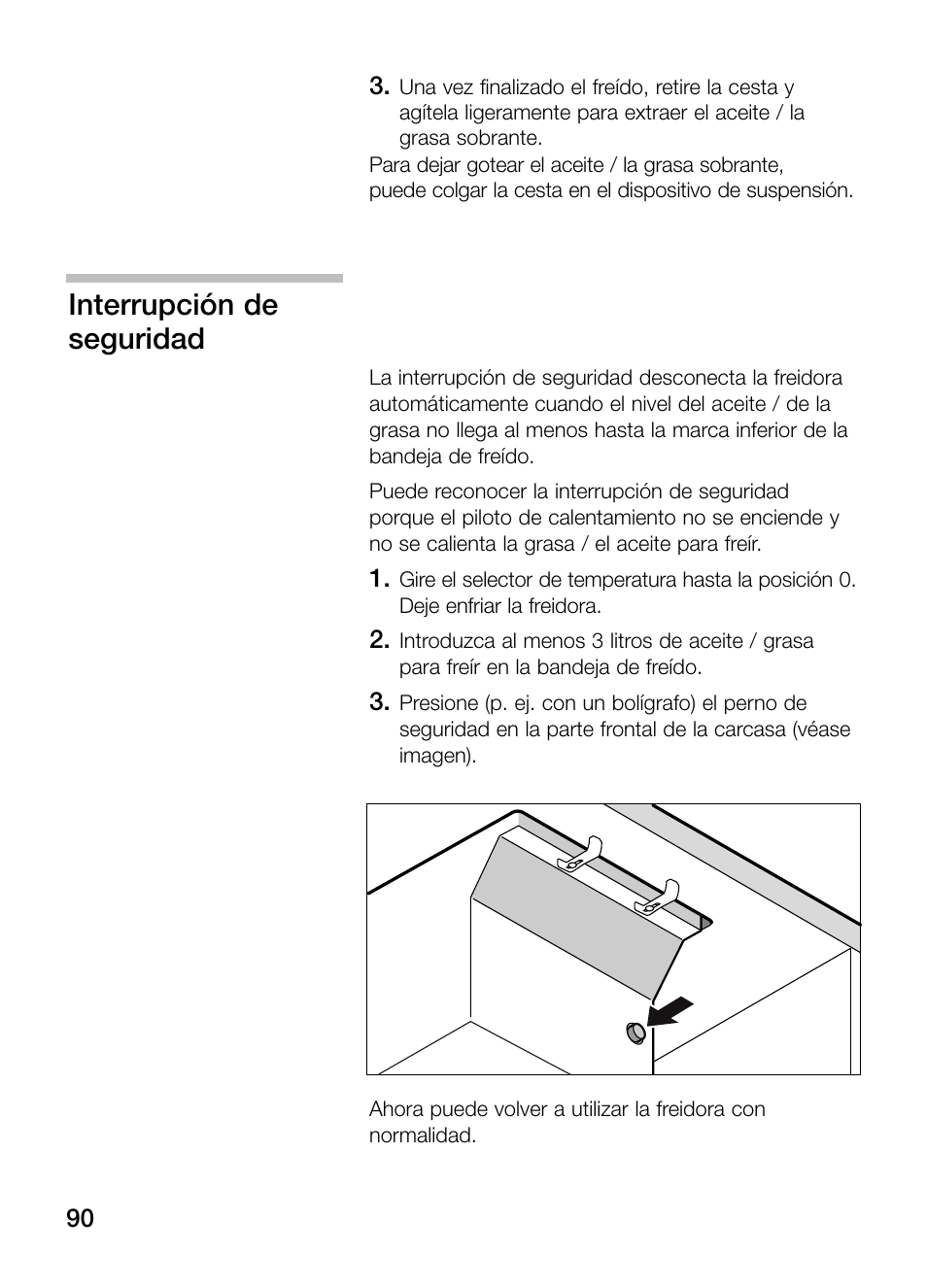 Interrupción de seguridad | Neff N34K30N0 User Manual | Page 90 / 128