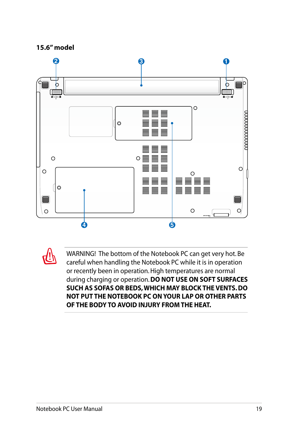 Asus X73BR User Manual | Page 19 / 112