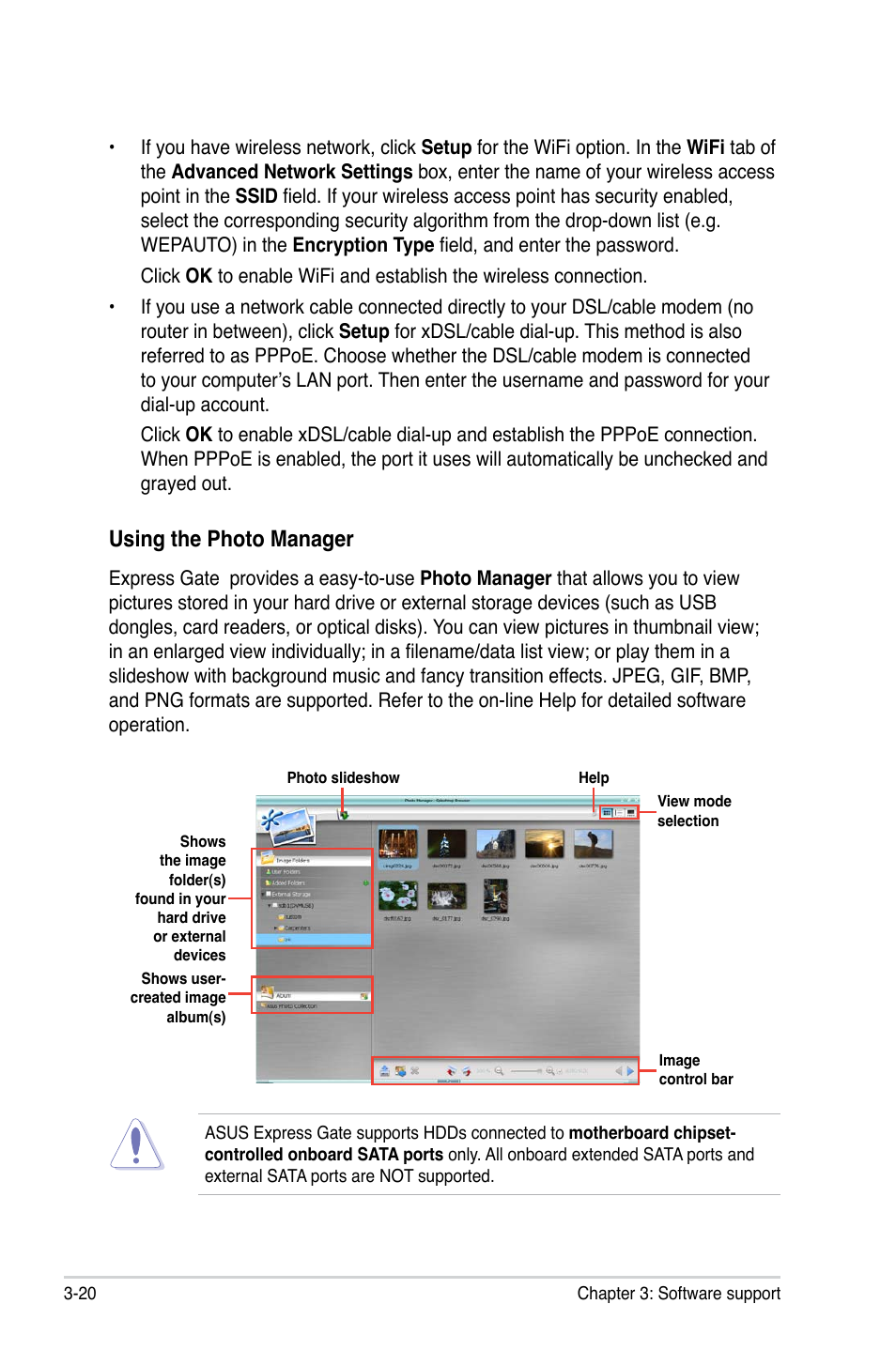 Using the photo manager | Asus M3N78-EM User Manual | Page 108 / 114