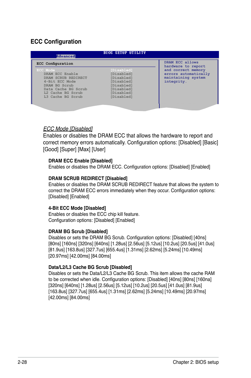 Ecc configuration | Asus M3N78-EM User Manual | Page 74 / 114