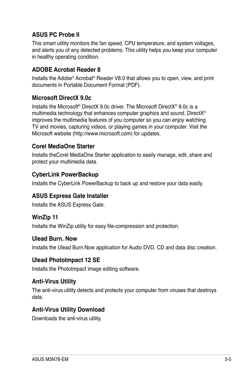 Asus M3N78-EM User Manual | Page 93 / 114
