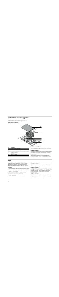 Se familiariser avec l'appareil, Votre nouvelle friteuse, Résistance chauffante | M risque de brûlure, Accessoires, Frire, Remarques, M risque d'incendie | Neff N34K30N0 User Manual | Page 20 / 40