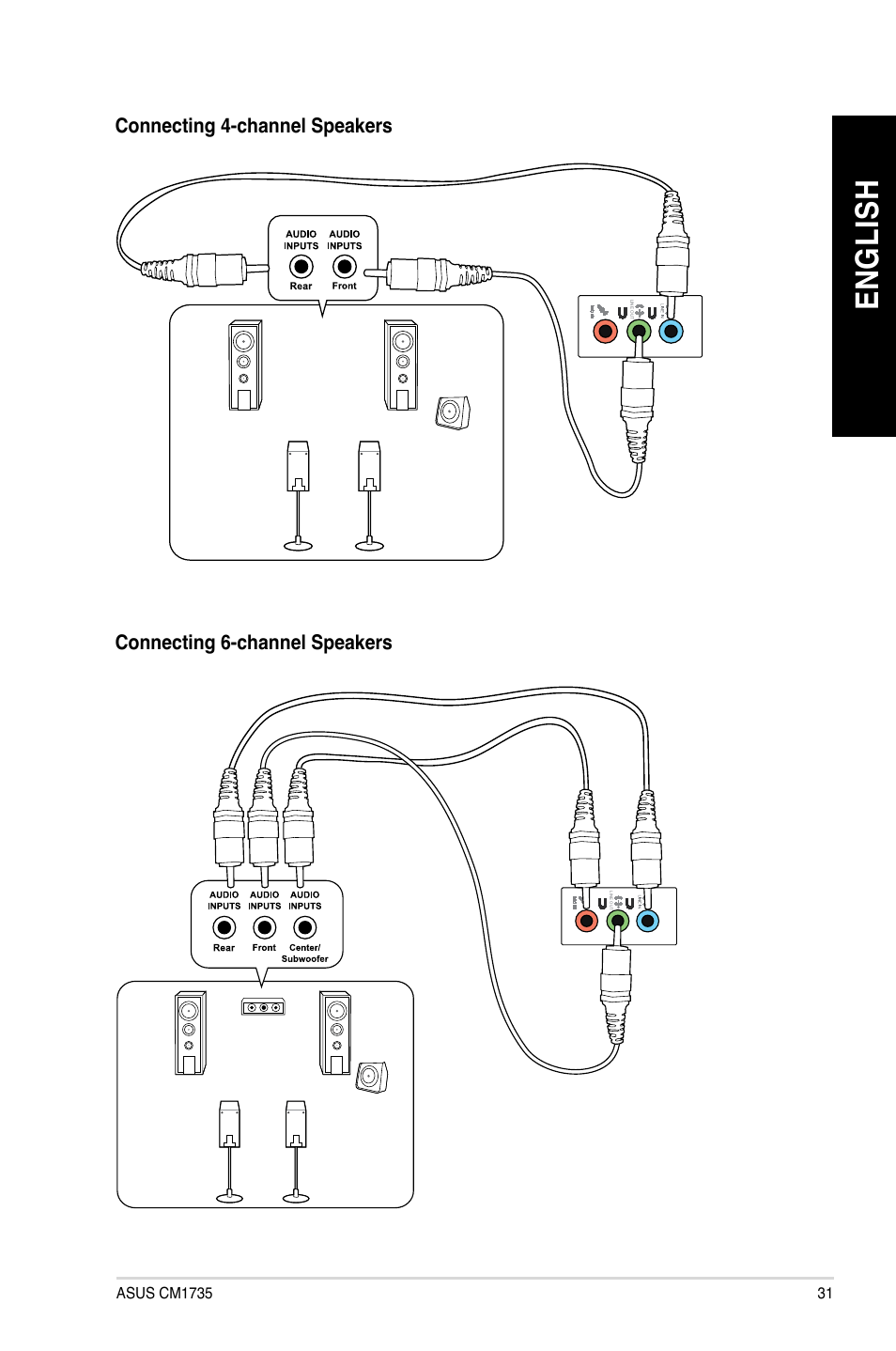 En gl is h en gl is h | Asus CM1745 User Manual | Page 31 / 68