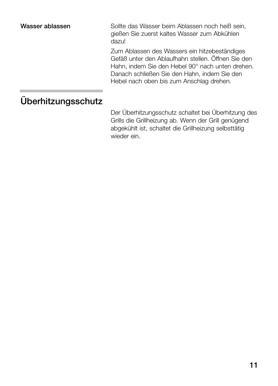 Überhitzungsschutz | Neff N64K30N0 User Manual | Page 11 / 136