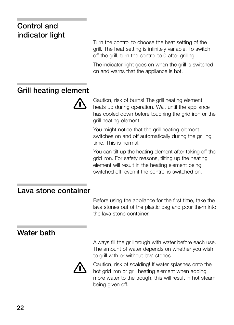 Neff N64K30N0 User Manual | Page 22 / 136