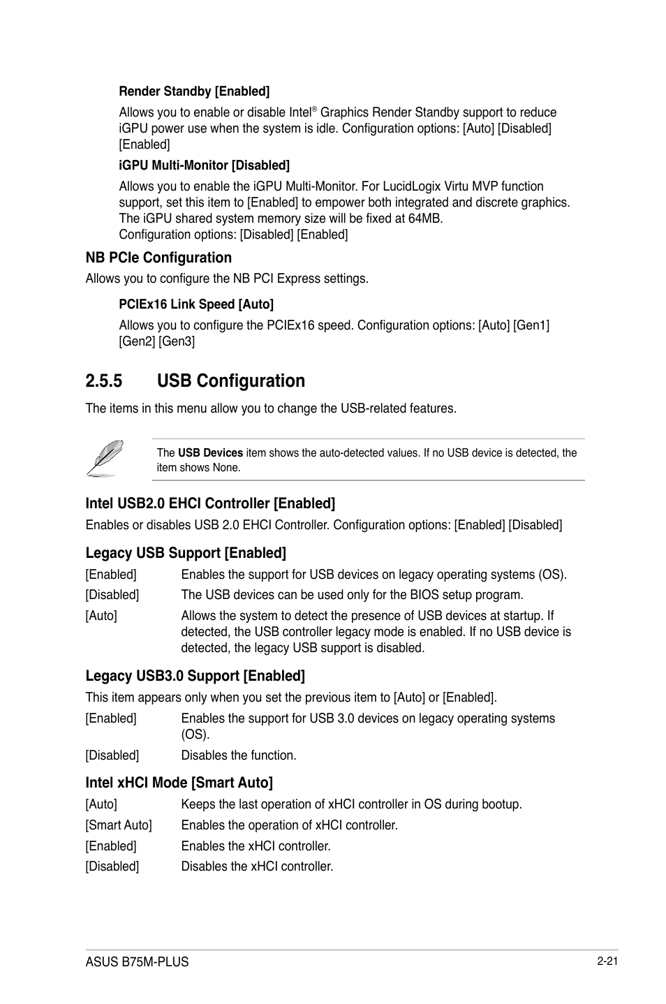 5 usb configuration | Asus B75M-PLUS User Manual | Page 51 / 69