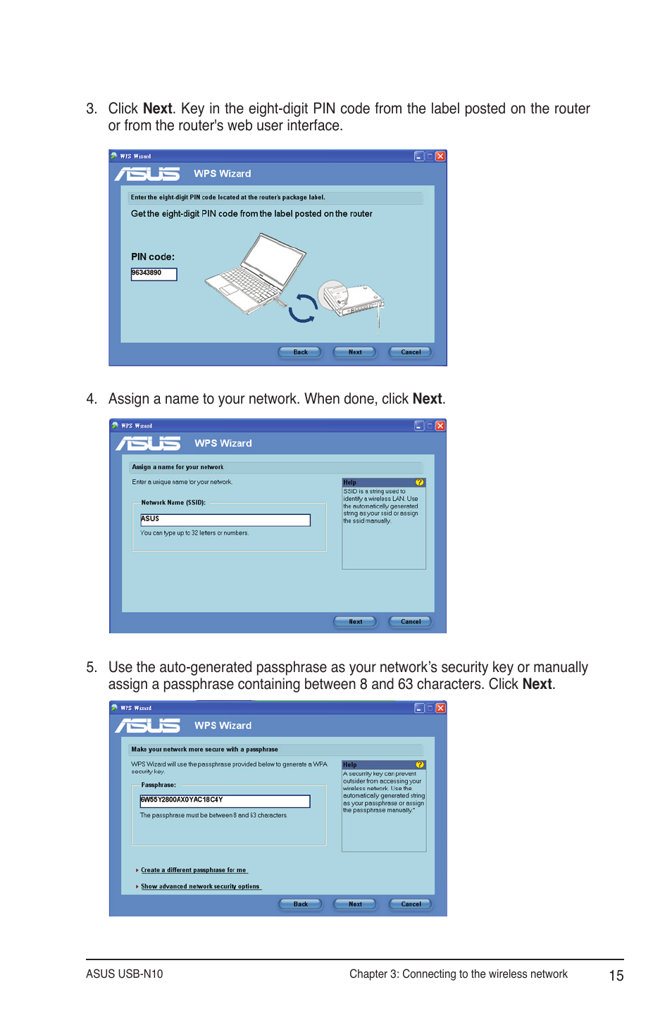 Asus USB-N10 User Manual | Page 15 / 46