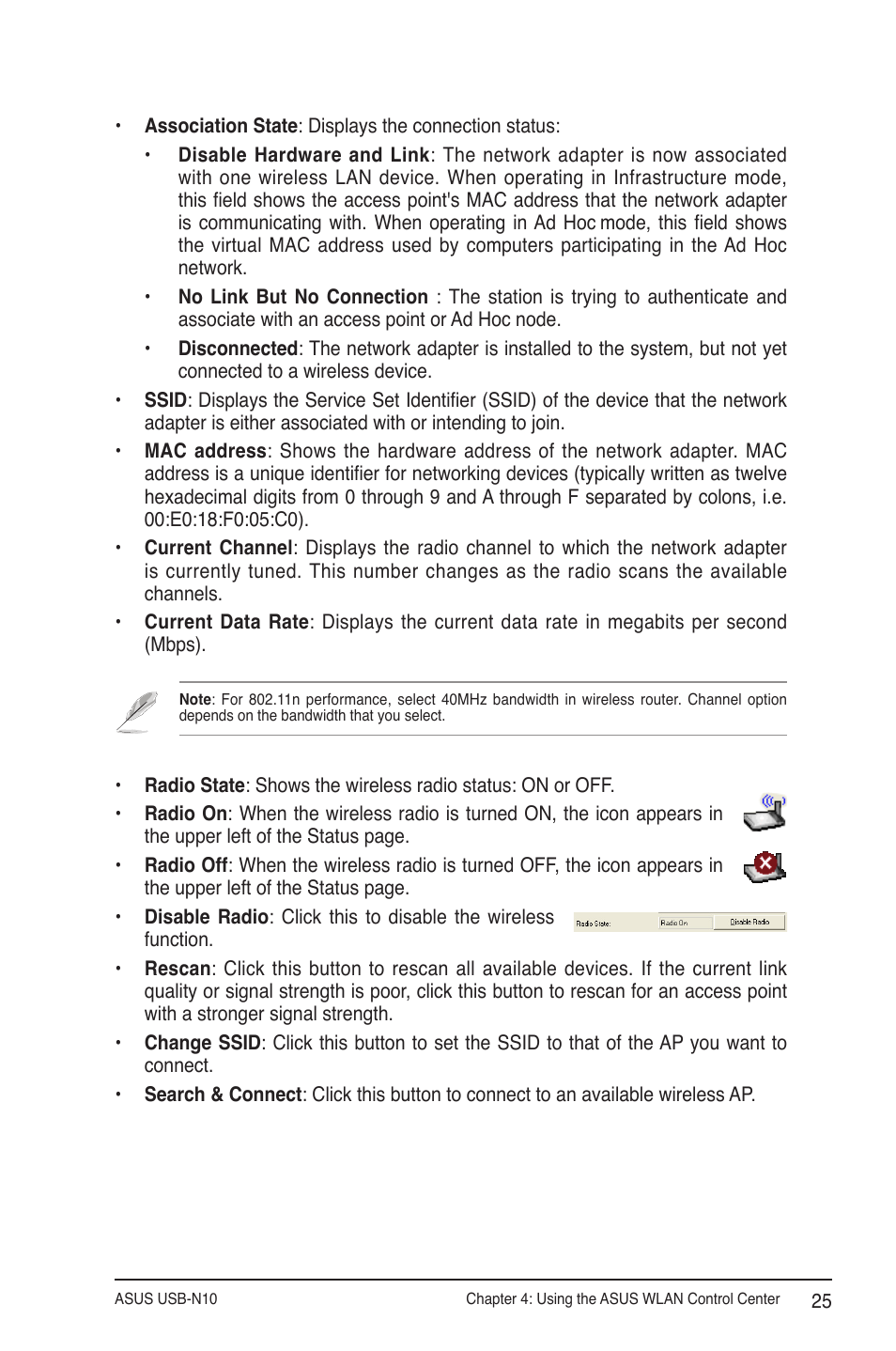 Asus USB-N10 User Manual | Page 25 / 46