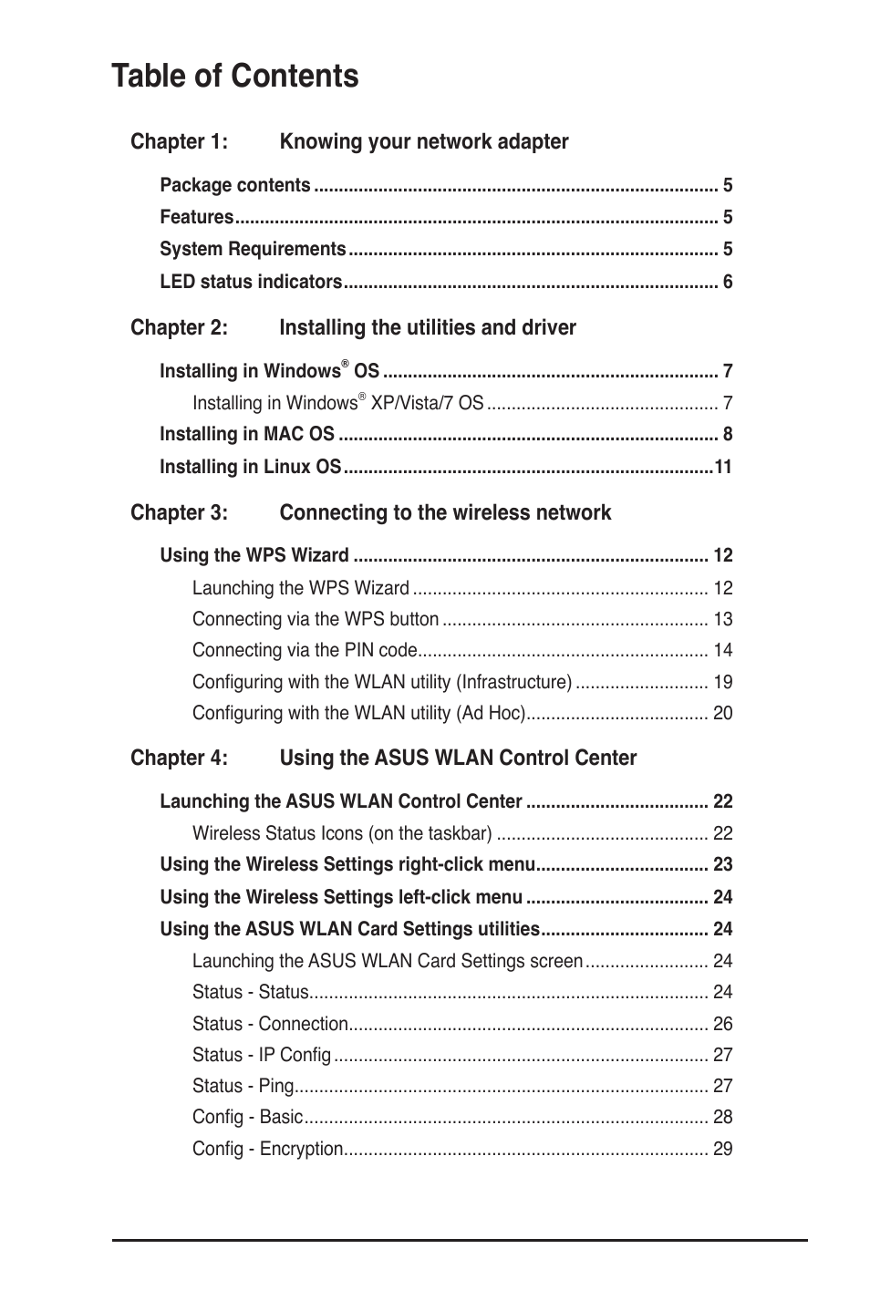 Asus USB-N10 User Manual | Page 3 / 46