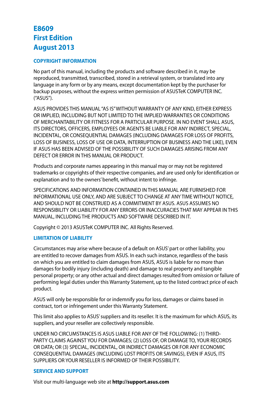Asus VC60V User Manual | Page 2 / 38