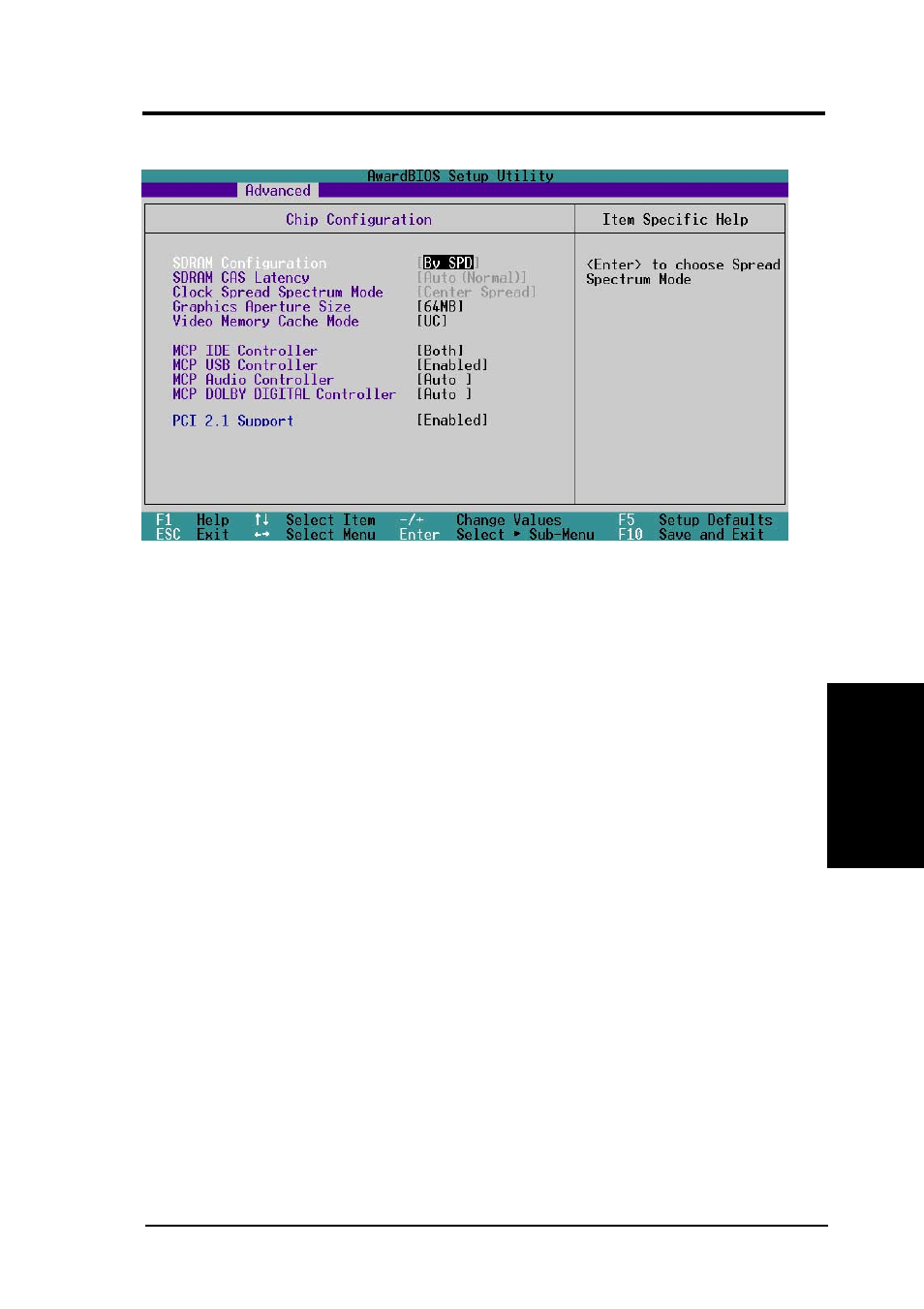 Bios setup, 1 chip configuration | Asus A7N266-C User Manual | Page 63 / 102