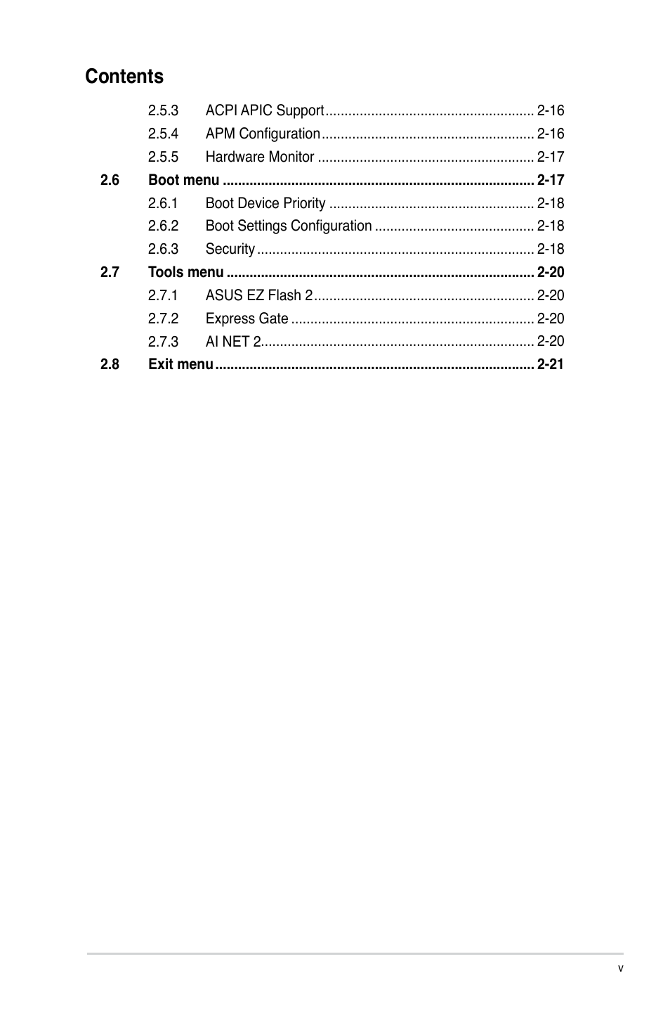 Asus M4N78-VM User Manual | Page 5 / 64