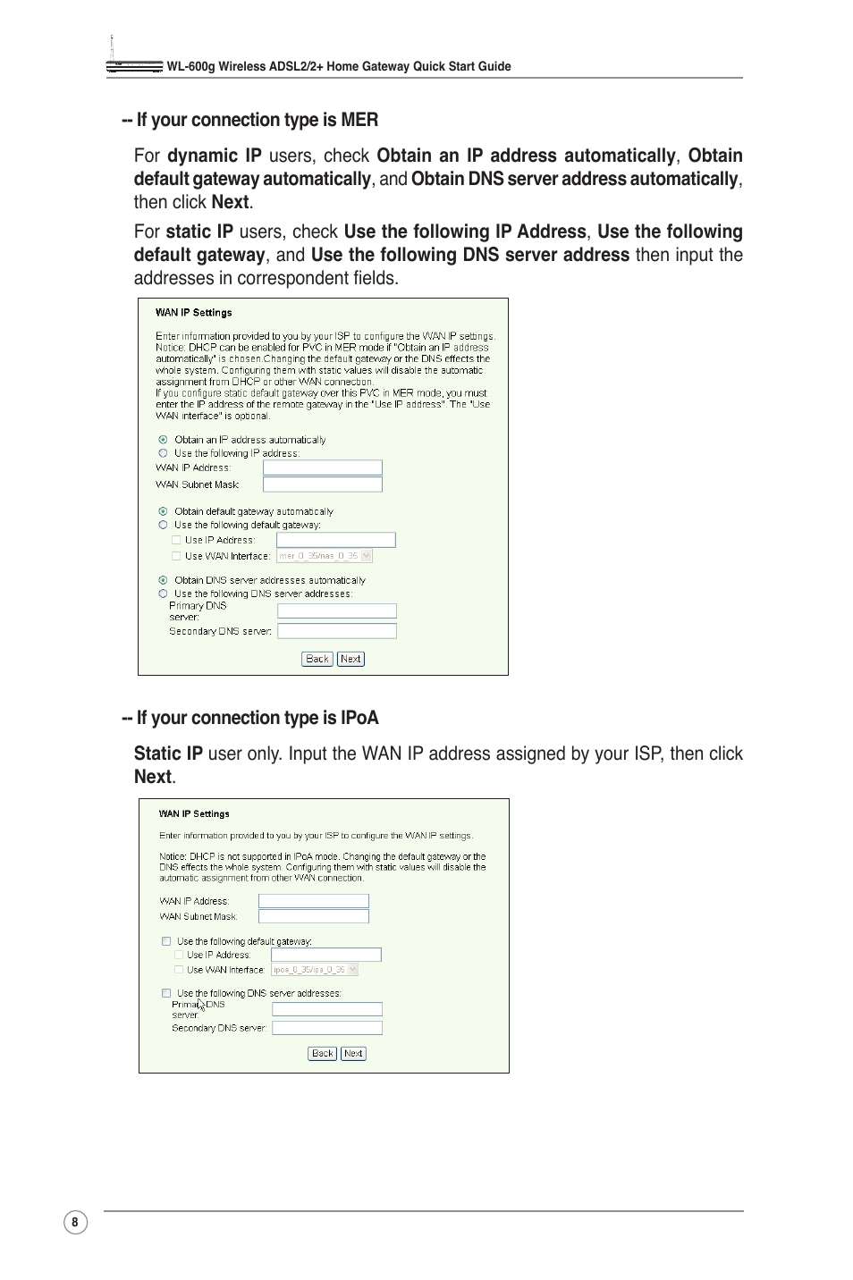 Asus WL-600g User Manual | Page 10 / 18