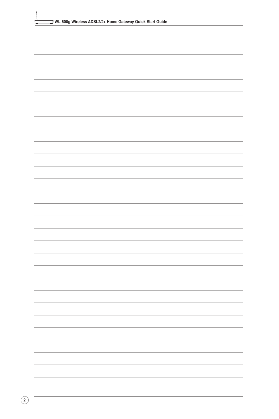 Asus WL-600g User Manual | Page 4 / 18