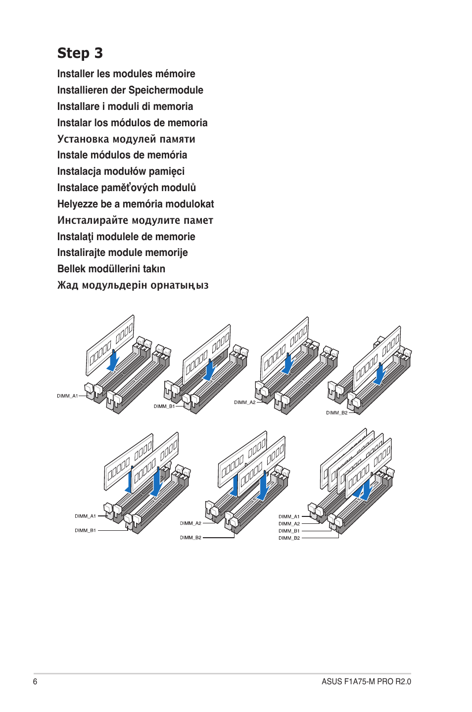 Step 3 | Asus F1A75-M PRO R2.0 User Manual | Page 6 / 12