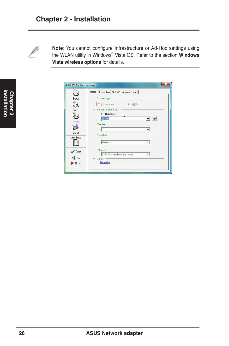 Chapter 2 - installation | Asus USB-N13 User Manual | Page 26 / 69